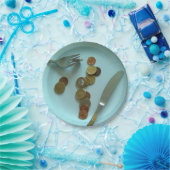 Assiettes En Carton Funky Europe Money Party Plaques papier, Euro pièc (Fête)