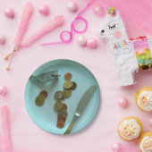 Assiettes En Carton Funky Europe Money Party Plaques papier, Euro pièc (Fête)