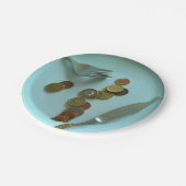 Assiettes En Carton Funky Europe Money Party Plaques papier, Euro pièc (Angle)