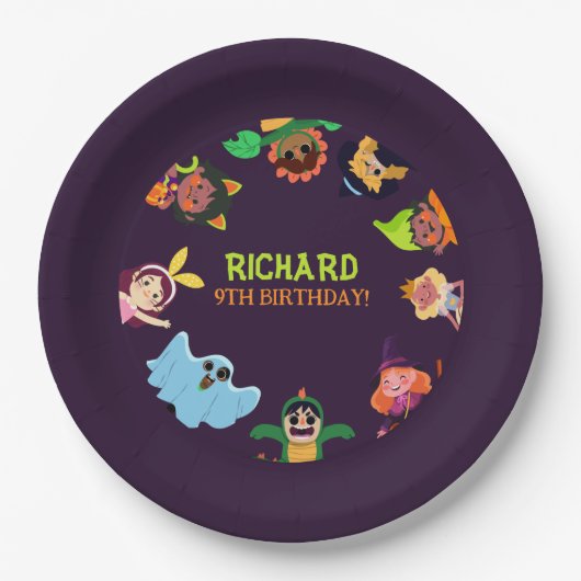 Assiettes En Carton Funky Géant Longue Banane Jaune Portant Chanson Ét (Devant)