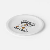 Assiettes En Carton Funky Golden Dog Halloween Ghost Éffrayant (Angle)