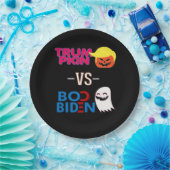 Assiettes En Carton Funky Trumpkin Vs Boo Biden Classe Design Hallowee (Fête)