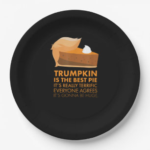 Assiettes En Carton Funky Tshirt Citrouille Pie Thanksgiving Automne