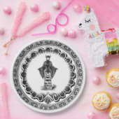 Assiettes En Carton Funky Vintage Bat Lady (Fête)