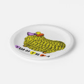 Assiettes En Carton Funky Yellow Ram chinois Année Zodiac Anniversaire (Angle)