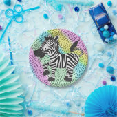 Assiettes En Carton Funky Zebra (Fête)