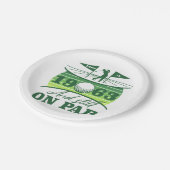 Assiettes En Carton Funny 1963 Golfer 60e anniversaire (Angle)