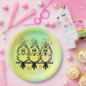 Assiettes En Carton Funny Birds Cartoon-56456 (Fête)