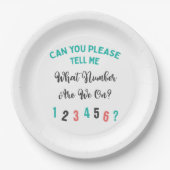 Assiettes En Carton Funny Bunco Player Party Quel numéro (Devant)