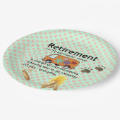 Assiettes En Carton Funny Camping Définition de retraite (Angle)