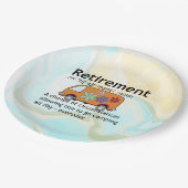 Assiettes En Carton Funny Camping Définition de retraite (Angle)