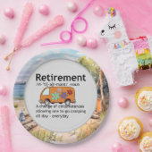 Assiettes En Carton Funny Camping Définition de retraite (Fête)