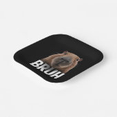 Assiettes En Carton Funny Capybara Bruh (Angulaire)