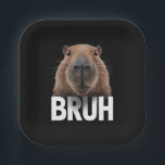 Assiettes En Carton Funny Capybara Bruh<br><div class="desc">Funny Capybara Bruh</div>