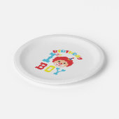Assiettes En Carton Funny Clown 1er anniversaire (Angle)