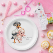 Assiettes En Carton Funny designed paper plates baby shower adjust  (Fête)