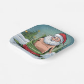 Assiettes En Carton Funny Dirty Père Noël collection de Noël (Angulaire)