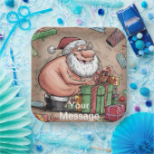 Assiettes En Carton Funny Dirty Père Noël collection de Noël (Fête)