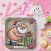 Assiettes En Carton Funny Dirty Père Noël collection de Noël (Fête)