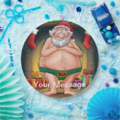 Assiettes En Carton Funny Dirty Père Noël collection de Noël (Fête)