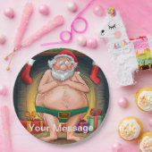 Assiettes En Carton Funny Dirty Père Noël collection de Noël (Fête)