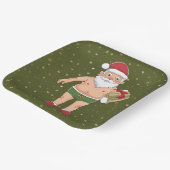 Assiettes En Carton Funny Dirty Père Noël Collection de Noël Coupes en (Angulaire)