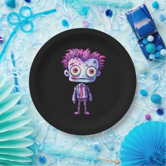 Assiettes En Carton Funny Frankenstein Monster Halloween Fun (Fête)