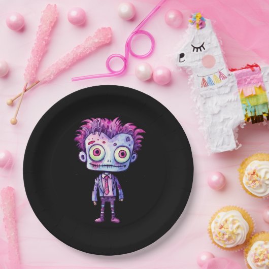 Assiettes En Carton Funny Frankenstein Monster Halloween Fun (Fête)