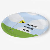 Assiettes En Carton Funny Golf Anniversaire (Angle)