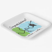 Assiettes En Carton Funny Graduation Runner © - Cross Country, Track (Angulaire)