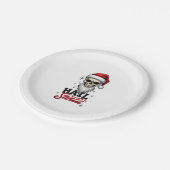 Assiettes En Carton Funny Hail Santa Claus Skull Skeleton Antichrist C (Angle)