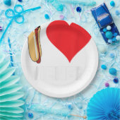 Assiettes En Carton Funny Hot Dog Design (Fête)