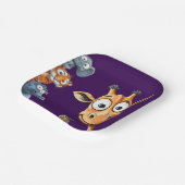 Assiettes En Carton Funny Jungle Critters Birthday Celebration Paper  (Angulaire)