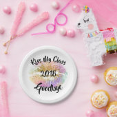 Assiettes En Carton Funny Kiss My Class Adieu Lièvres (Fête)