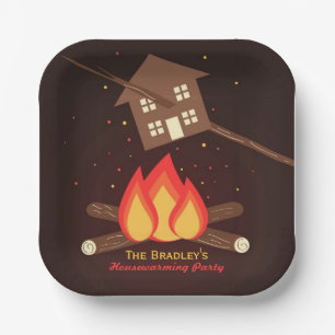 Assiettes En Carton Funny Littéral Fête du réchauffement ménager