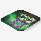 Assiettes En Carton Funny Mad Chat Scientists Purrfect Anniversaire (Angulaire)