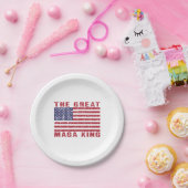 Assiettes En Carton Funny MAGA King Trump Supporter (Fête)