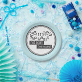 Assiettes En Carton Funny Marathon Runner 26 miles 385 yards (Fête)