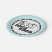 Assiettes En Carton Funny Marathon Runner 26 miles 385 yards (Angle)