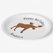 Assiettes En Carton Funny moose (Angle)