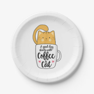 Assiettes En Carton Funny Orange Cat Coffee Mug Cat Lover