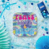 Assiettes En Carton Funny Peace Love & Retirement party (Fête)