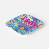 Assiettes En Carton Funny Peace Love & Retirement party (Angulaire)