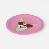 Assiettes En Carton Funny Pembroke Welsh Corgi (Angle)