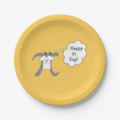 Assiettes En Carton Funny Pi Guy - Joyeux Pi Day (Devant)