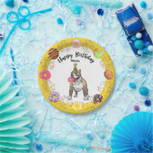 Assiettes En Carton Funny Pitbull Dog Donuts fête d'anniversaire (Fête)