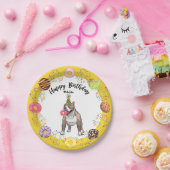 Assiettes En Carton Funny Pitbull Dog Donuts fête d'anniversaire (Fête)