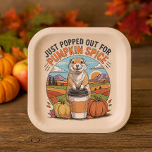 Funny Prairie Dog Fall Pumpkin Spice Humor