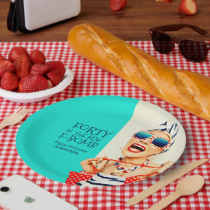 Assiettes En Carton Funny Quarty est la fête d'anniversaire de la nouv