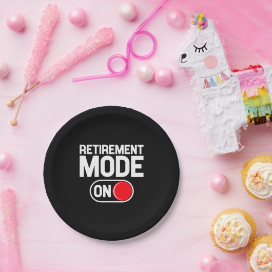Assiettes En Carton Funny Retivement - Temps de repos On (Fête)